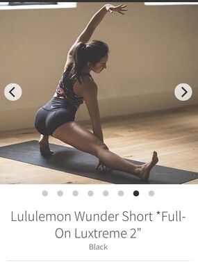 lululemon athletica Wunder Short 2" in Black Size 4